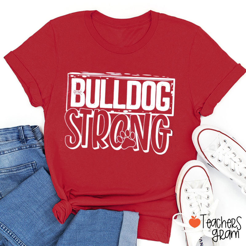 Personalized Mascot Strong School Spirit Teacher T-Shirt