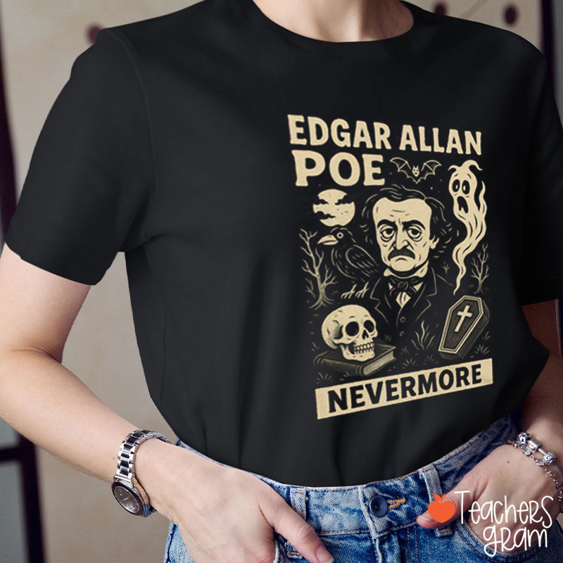 Black Literature Nevermore Teacher T-Shirt