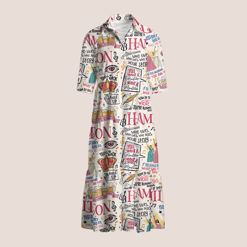 Broadway Musical Quotes Teacher Shirtdress