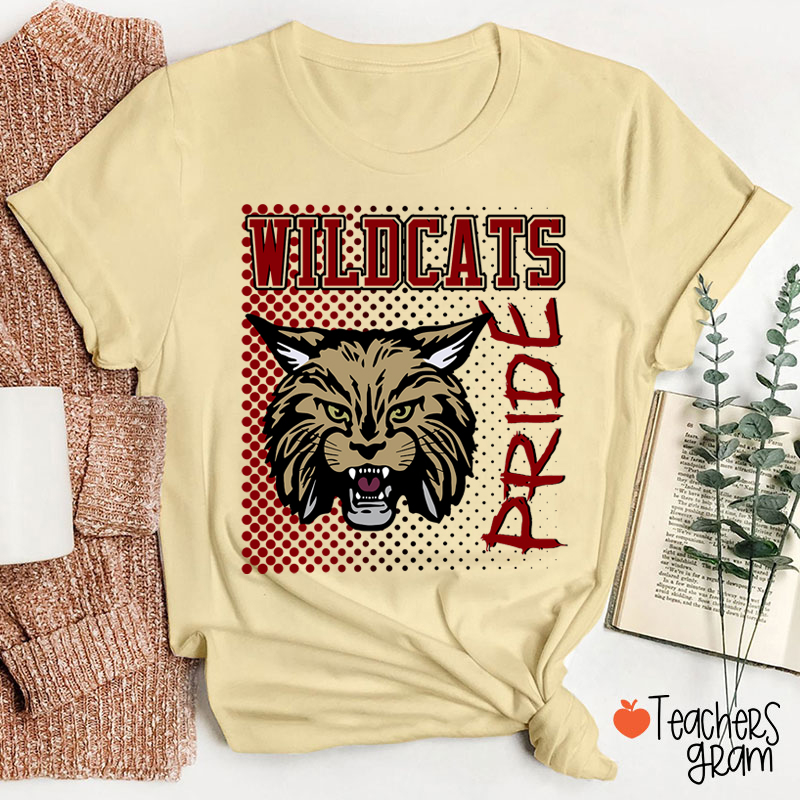 Personalized Colorful Mascot Pride Teacher T-Shirt