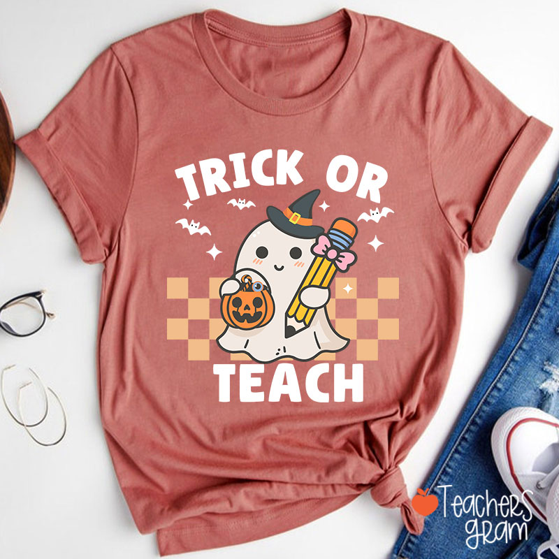 Halloween Trick Or Teach Teacher T-Shirt
