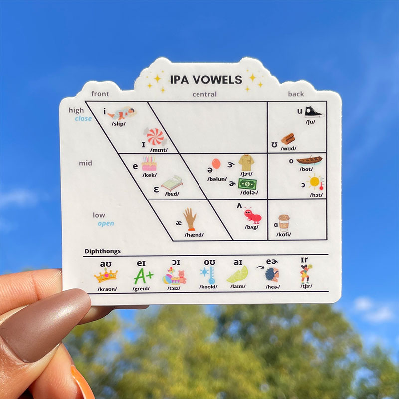 IPA Vowels Teacher Stickers
