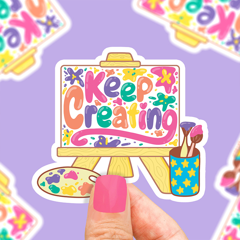 Keep Creating Teacher Stickers