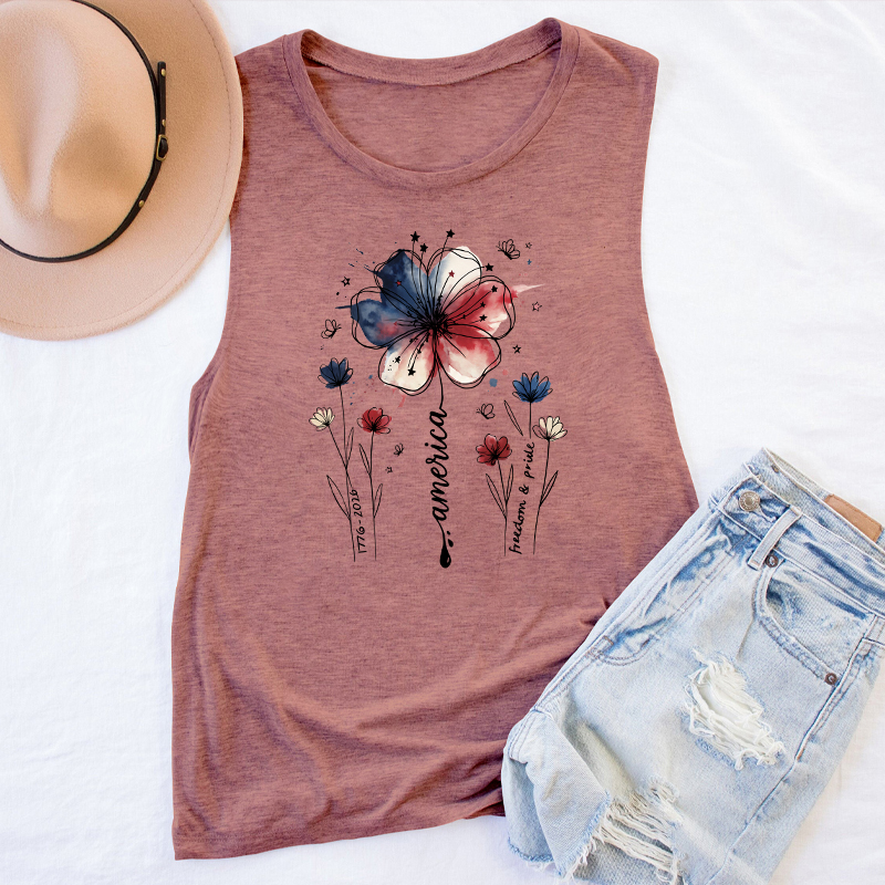 1776-2026 America Freedom And Pride Teacher Tank Top