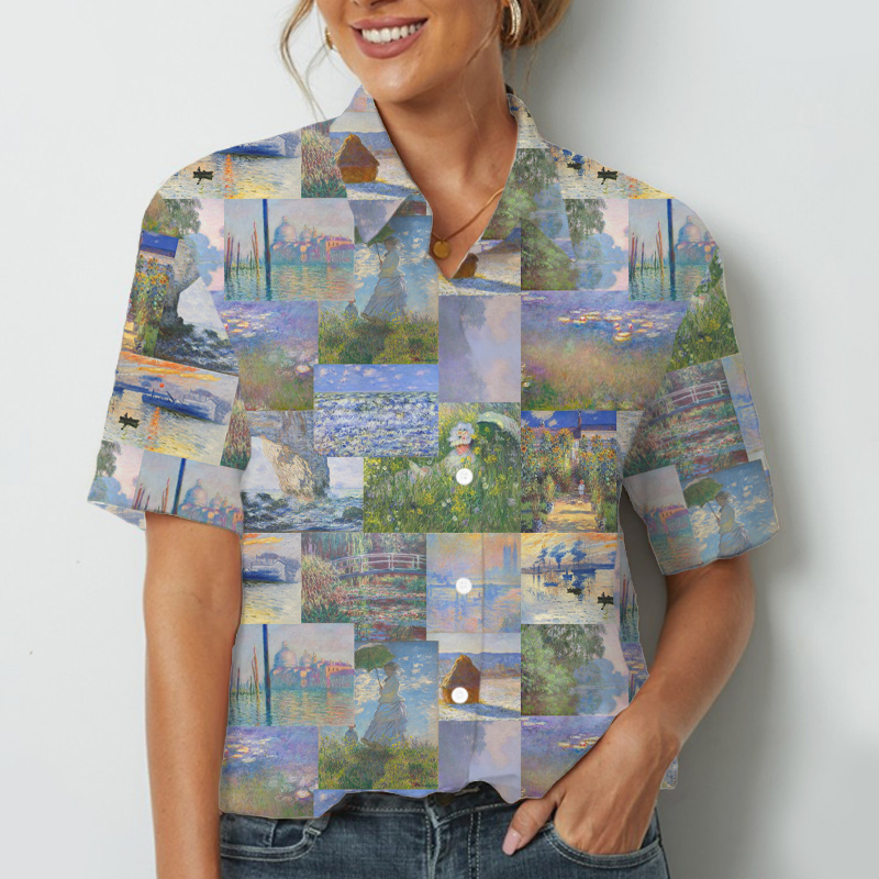 Impressionist Painting Art Teacher Short Sleeve Shirt