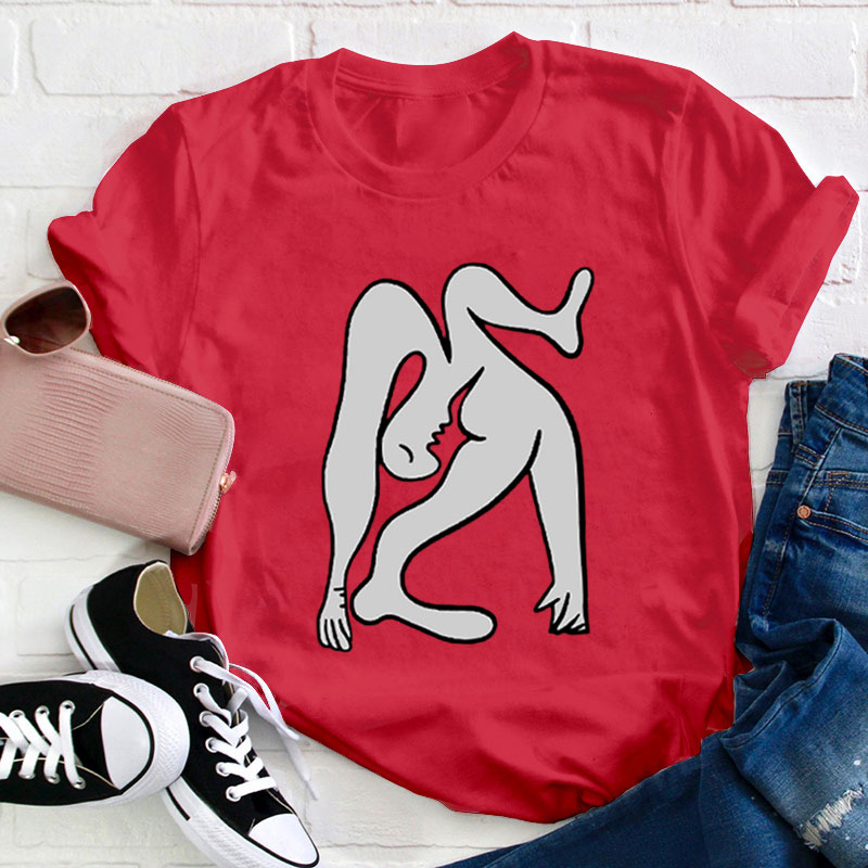 Abstract Original Painting Acrobat Teacher T-Shirt