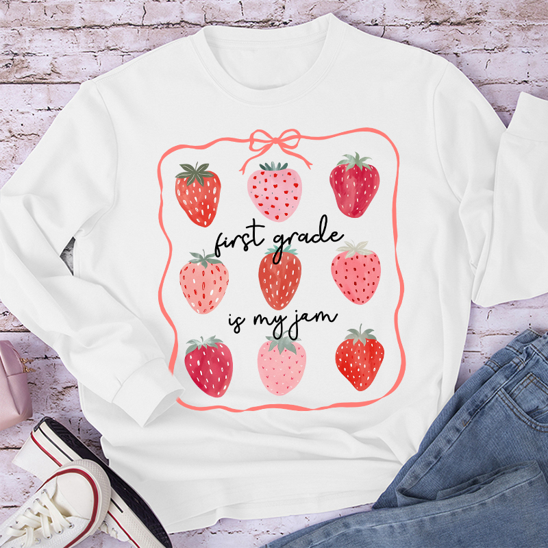 Personalized Grade You Are My Jam Teacher Long Sleeve T-Shirt
