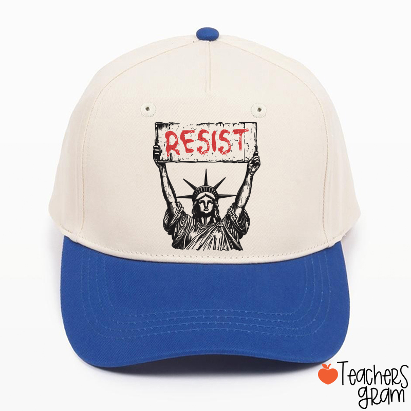 Statue Of Liberty Resist Teacher Baseball Cap