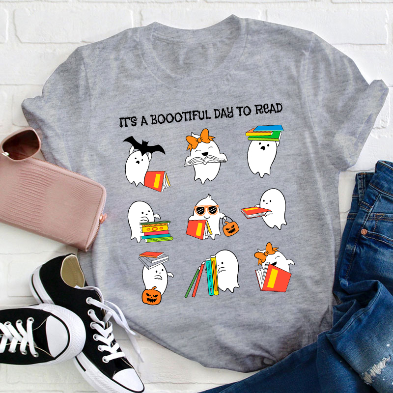 It's A Boootiful Day To Read Teacher T-Shirt