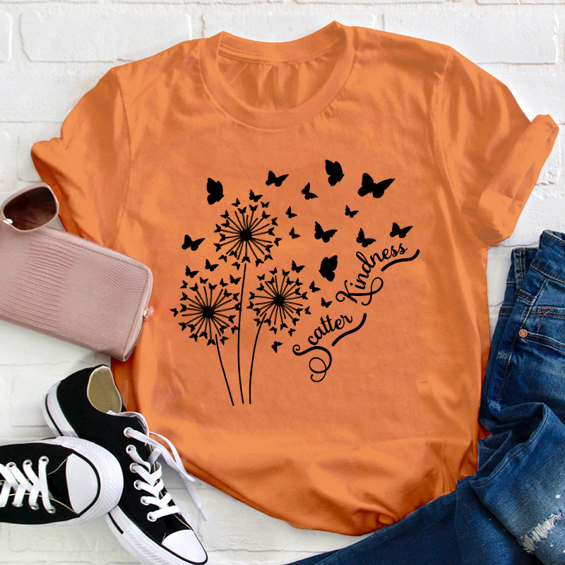 Scatter Kindness Teacher T-Shirt