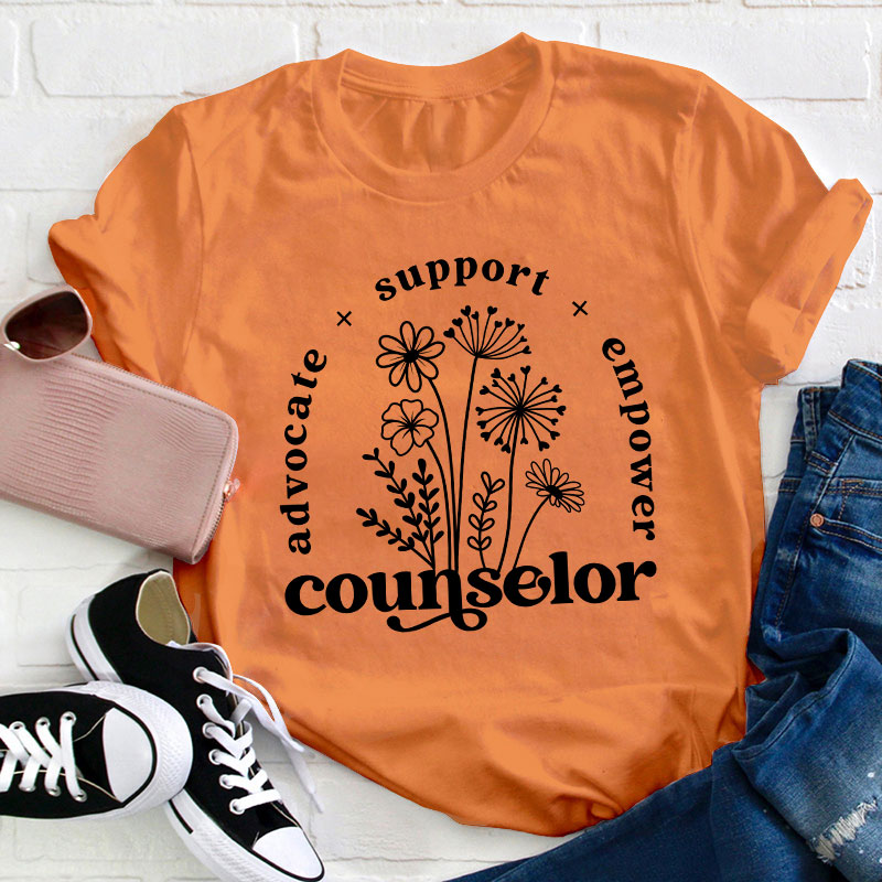 Advocate Support Empower Teacher T-Shirt