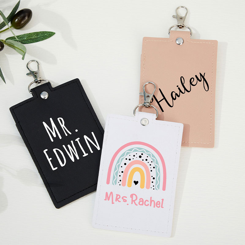Personalized Teacher Life Teacher Badge Holder