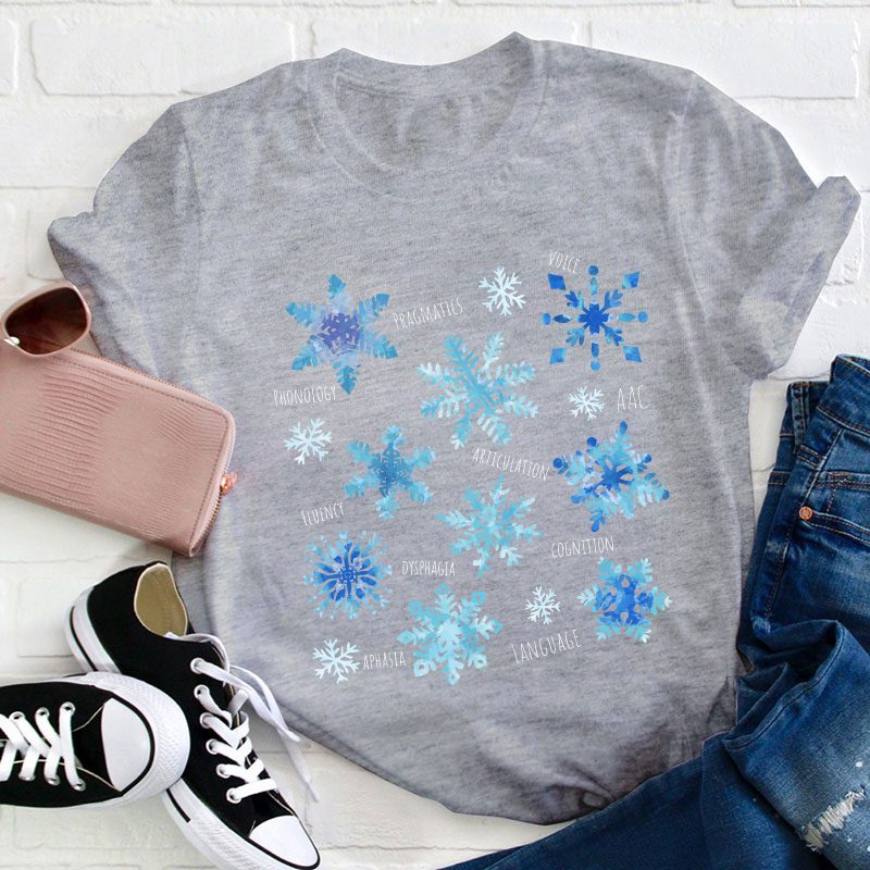 Winter Snowflake Teacher T-Shirt