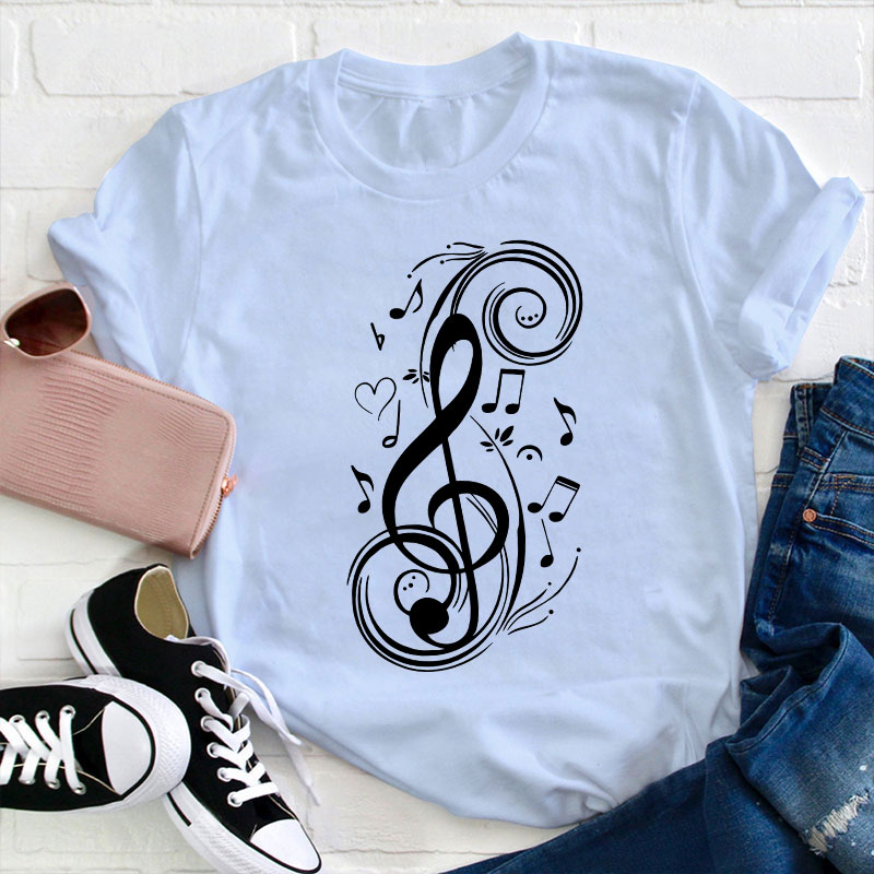 Musical Note Teacher T-Shirt