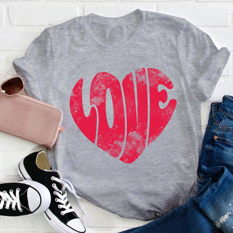 Love Heart Teacher T-Shirt