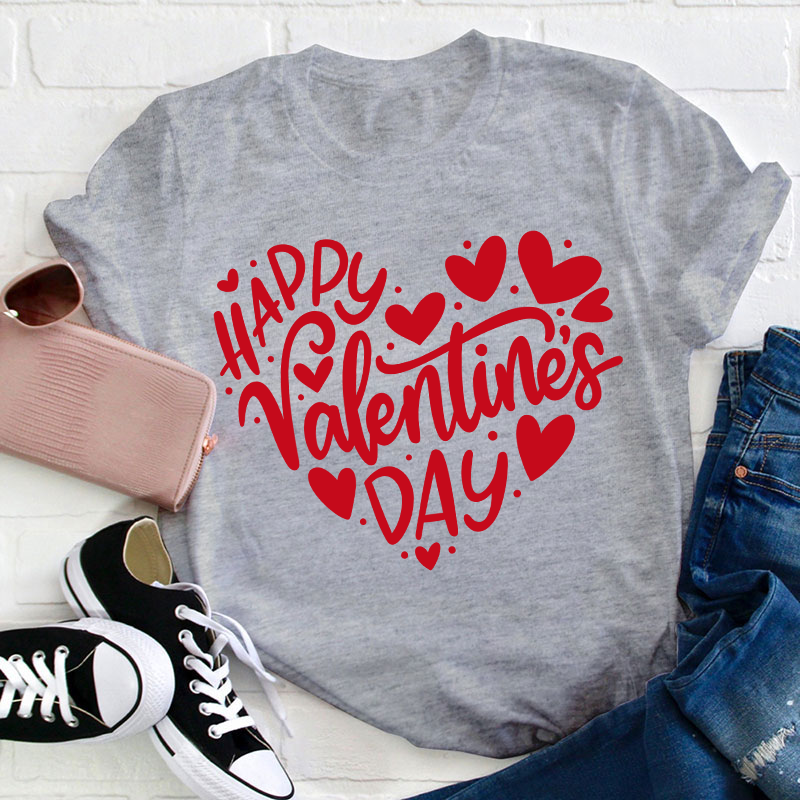 Happy Valentine's Day Teacher T-Shirt