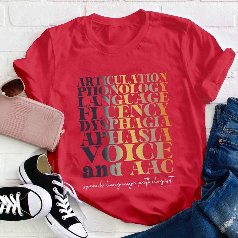 Speech Language Pathologist Teacher T-Shirt
