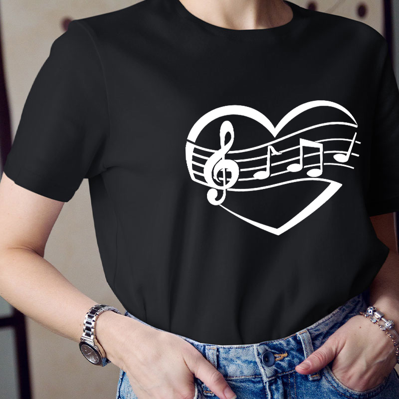 Musical Heart Teacher T-Shirt