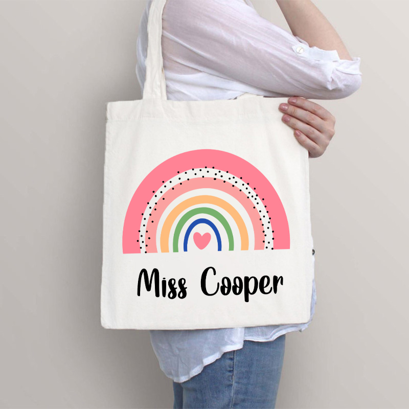Personalized Teacher Gift Tote Bag