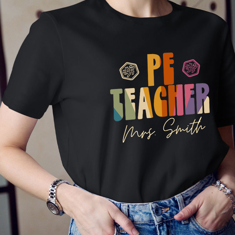 Personalized Pe Teacher Name Teacher T-Shirt