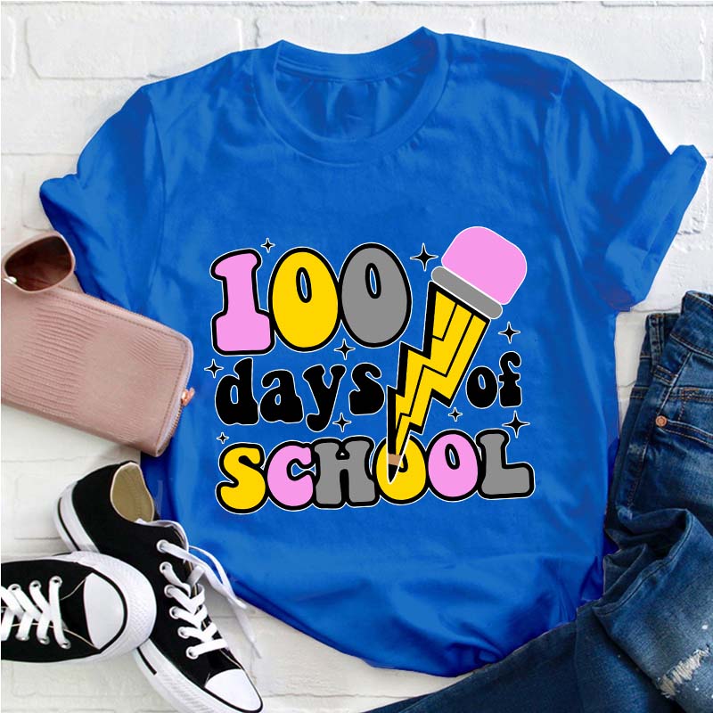 100 Days Of School Teacher T-Shirt