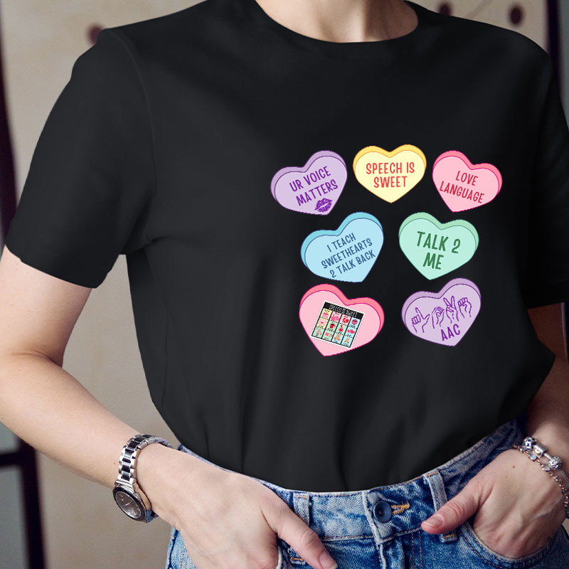 Valentine Speech Therapy Teacher T-Shirt