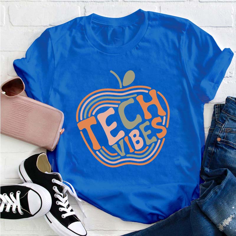 Retro Technology Teacher T-Shirt