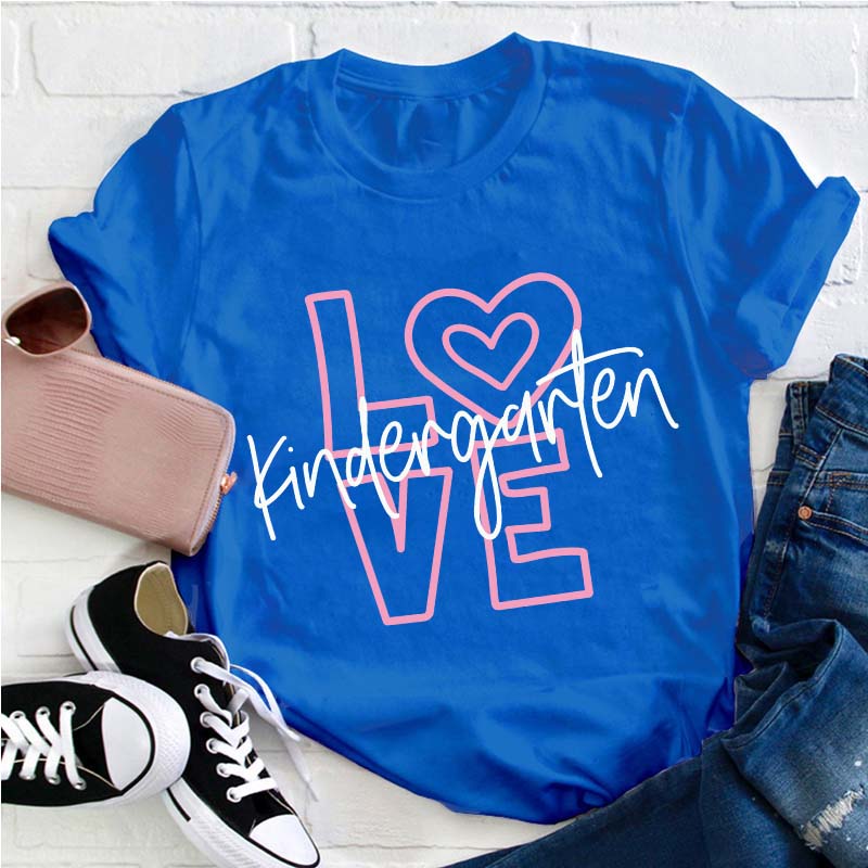 Personalized Grade Love Teacher T-Shirt