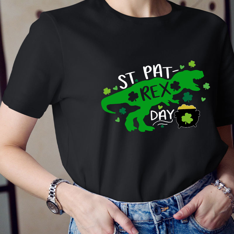St Pat Rex Day Teacher T-Shirt