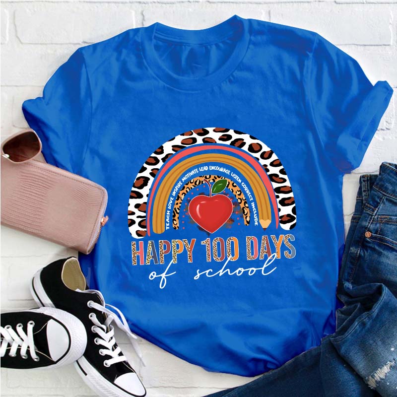 Happy 100 Days Of School Teacher T-Shirt