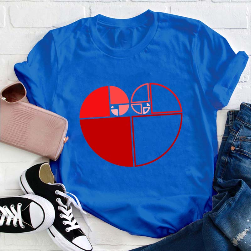 Geometric Love Teacher T-Shirt