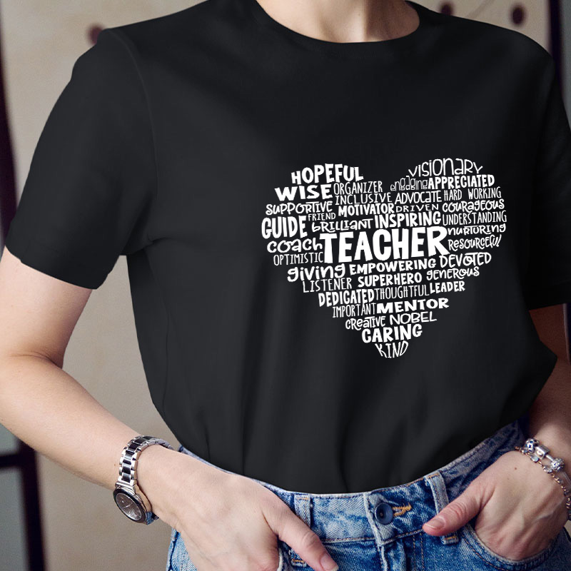 Positive Heart Teacher T-Shirt