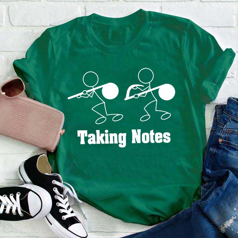 Taking Notes Teacher T-Shirt