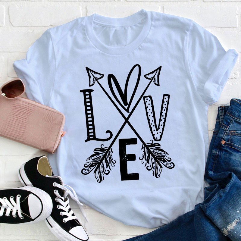 Love Arrow Teacher T-Shirt
