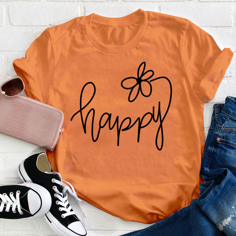 Choose Happy Teacher T-Shirt