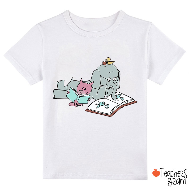 The Elephant And The Little Pig Read Together Class T-Shirt