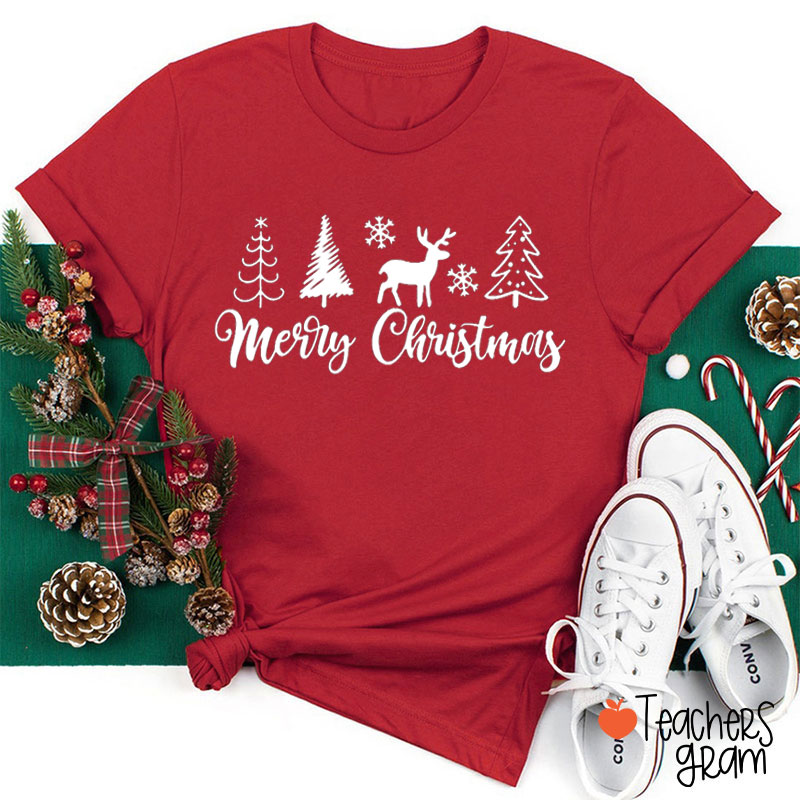 Merry Christmas Teacher T-Shirt