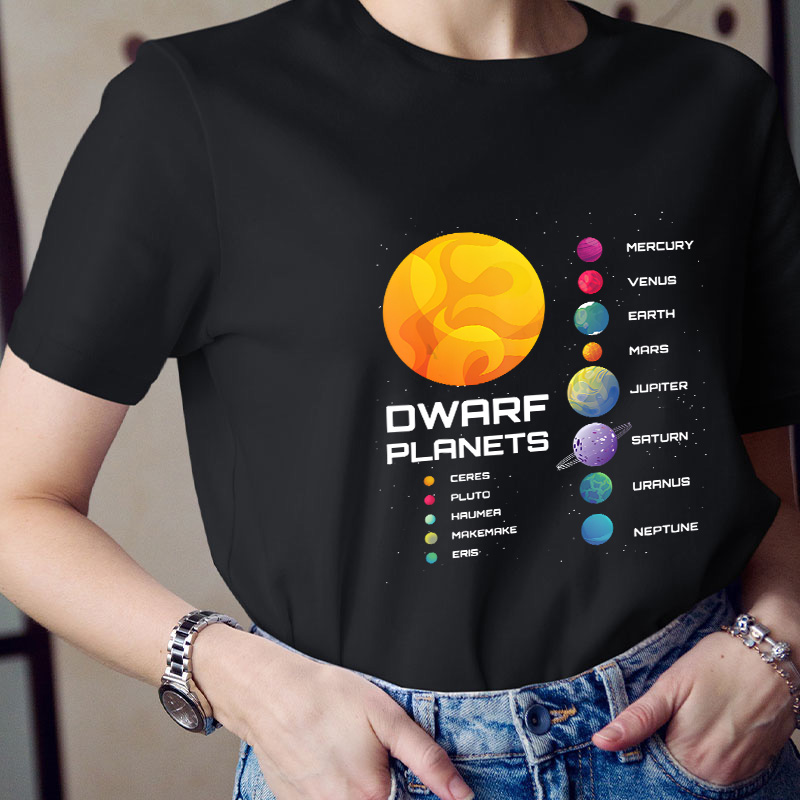 Dwarf Planets Teacher T-Shirt