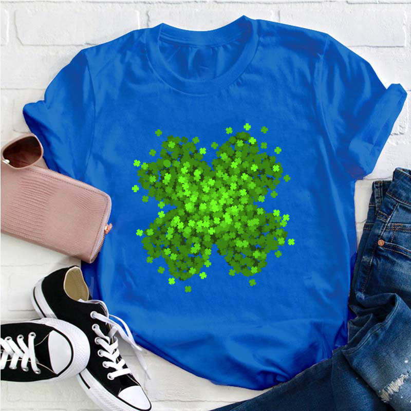 Green Shamrock Teacher T-Shirt