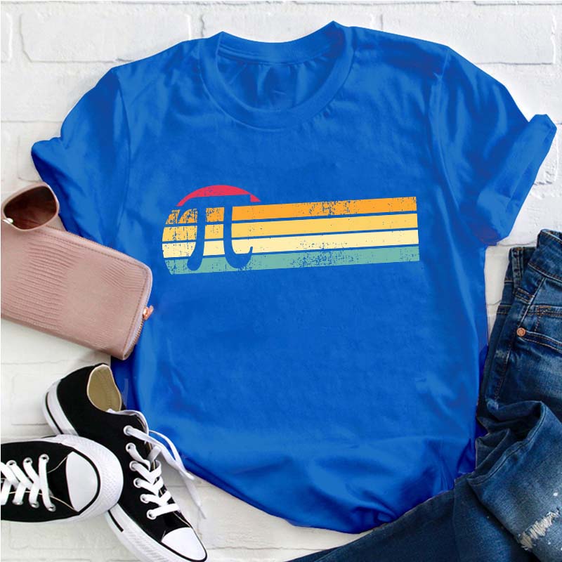 Retro Pi Teacher T-Shirt