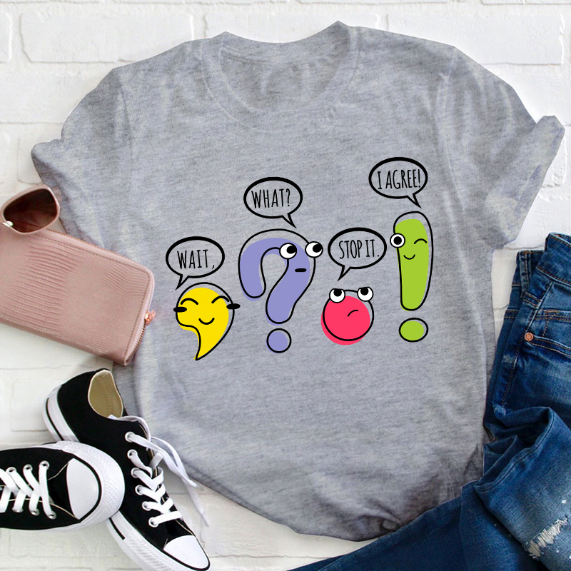 Punctuation Funny Grammar Teacher T-Shirt
