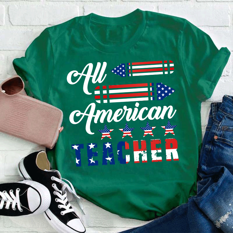 Cheer Up All American Teacher T-Shirt