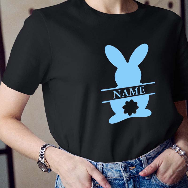 Personalized Easter Bunny Teacher T-Shirt