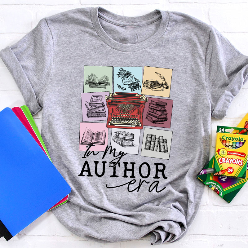 In My Author Era Teacher T-Shirt