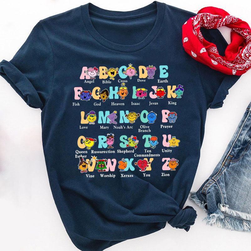 Alphabet Little Miss Teacher T-Shirt