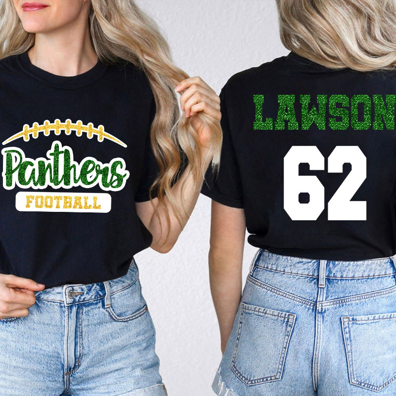 Personalized  Mascot And Name Go Warriors Teacher Two Sided T-Shirt