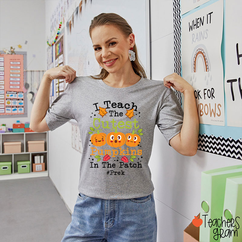 Personalized I Teach The Cutest Pumpkins Pre-k T-Shirt