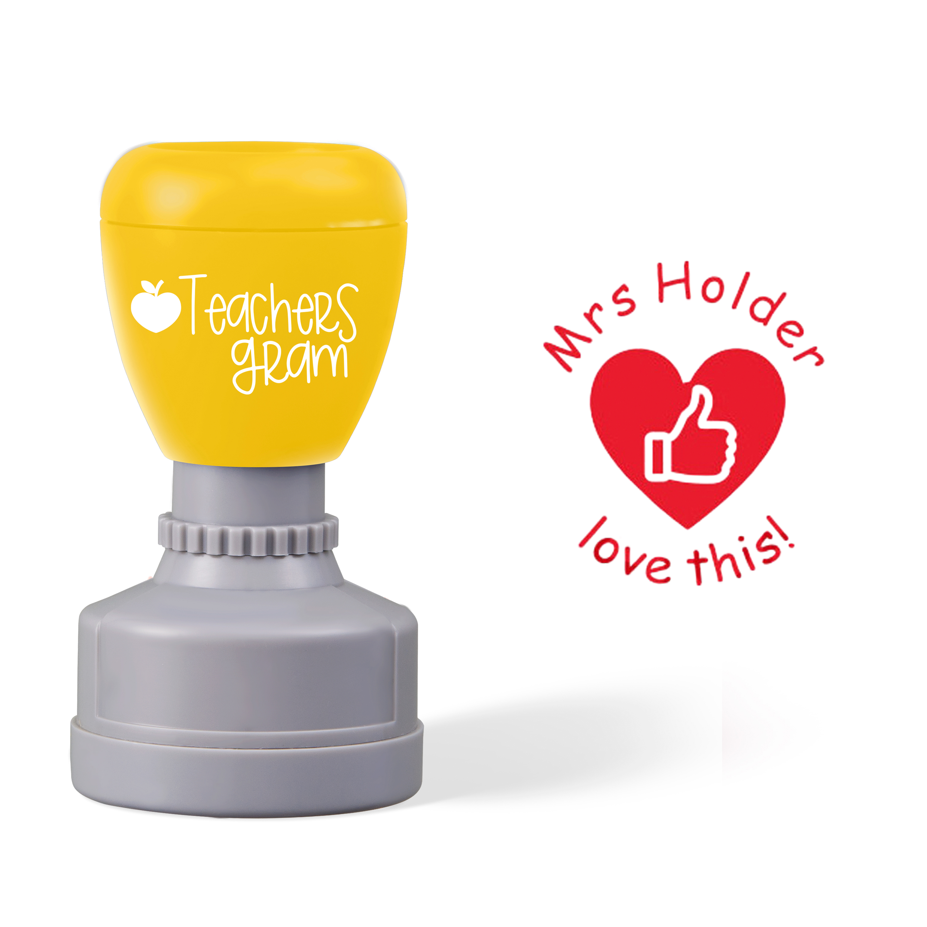 Personalized Name Love This Teacher Stamp