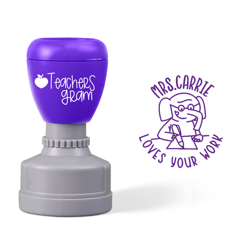 Personalized Name Love Your Work Stamp