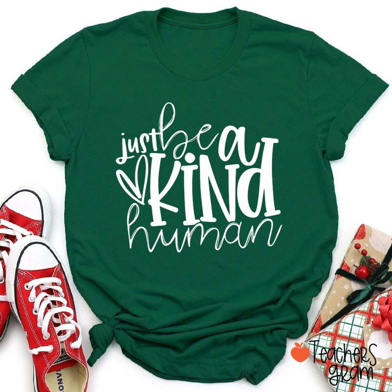 Just Be A Kind Human Teacher T-Shirt